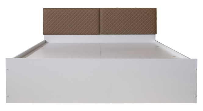 havelock Engwitheered Wood Bed En White Fwithish (Queen Bed Size, White Finish, Box Storage Type) by Urban Ladder - - 