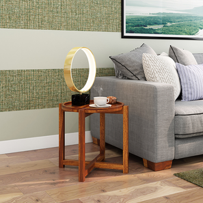 Bedroom Furniture In Sultanpur Design Tray Solid Wood Bedside Table in Brown Finish