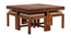 Timor 4 Stool Coffee (Teak Finish) by Urban Ladder - - 