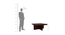 Grande 4 Seater Coffee (Walnut Finish) by Urban Ladder - Dimension - 986713