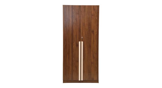 rubbik engineered wood wardrobe (Two Door, Columbian Walnut Finish) by Urban Ladder - - 