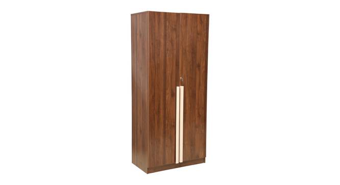 rubbik engineered wood wardrobe (Two Door, Columbian Walnut Finish) by Urban Ladder - - 