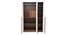 marson engineered wood wardrobe (Three Door, Frosty White & Columbian Walnut Finish) by Urban Ladder - - 