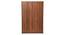 marson engineered wood wardrobe (Three Door, Frosty White & Columbian Walnut Finish) by Urban Ladder - - 