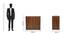 merol engineered wood shoe rack (Columbian Walnut Finish) by Urban Ladder - Dimension - 987207