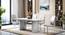 Nova Faux Marble 6 Seater Dining Table With Set Of 6 Seneca Dining Chairs (White, Faux White Marble Finish) by Urban Ladder - - 987216
