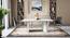 Nova Faux Marble 6 Seater Dining Table With Set Of 6 Ingrid Dining Chair In Drak Grey Fabric (Dark Grey, Faux White Marble Finish) by Urban Ladder - - 987222