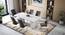 Nova Faux Marble 6 Seater Dining Table With Set Of 6 Ingrid Dining Chair In Drak Grey Fabric (Dark Grey, Faux White Marble Finish) by Urban Ladder - - 987224