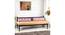 Daylesford Sheesham Wood Mid Century Diwan in DARK WALNUT FINISH with 2 Masands (Cushions) in Multicolour Jacquard Work Fabric (Single Bed Size, Dark Walnut Finish) by Urban Ladder - Dimension - 987470