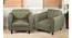 Tyler Solid Wood Contemporary 1+1 Seater Sofa Chairs (Green) by Urban Ladder - - 