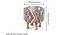 Louisville Acacia Wood Parisian Round Set of 2 Pouf Stools in Multi-colour Jacquard (Multi) by Urban Ladder - Dimension - 987478