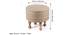 Louisville Acacia Wood Parisian Round Pouf Stool in Multicolour (Multi) by Urban Ladder - Dimension - 987480