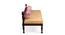 Daylesford Sheesham Wood Mid Century Diwan in DARK WALNUT FINISH with 2 Masands (Cushions) in Multicolour Jacquard Work Fabric (Single Bed Size, Dark Walnut Finish) by Urban Ladder - - 