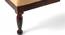Daylesford Sheesham Wood Mid Century Diwan in DARK WALNUT FINISH with 2 Masands (Cushions) in Multicolour Jacquard Work Fabric (Single Bed Size, Dark Walnut Finish) by Urban Ladder - - 