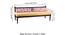 Daylesford Sheesham Wood Mid Century Diwan in DARK WALNUT FINISH with 2 Masands (Cushions) in Multicolour Jacquard Work Fabric (Single Bed Size, Dark Walnut Finish) by Urban Ladder - Dimension - 987547