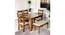 Oakmont Sheesham Wood Accent 6 Seater Dining Set with TEAK FINISH (Teak Finish) by Urban Ladder - - 
