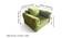 Jackson Solid Wood Contemporary 1 Seater Accent Chair (Green) by Urban Ladder - Dimension - 987551