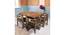 Kingston Sheesham Wood Accent 4 Seater Dining Table Set with TEAK (Teak Finish) by Urban Ladder - - 