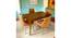 Oakmont Sheesham Wood Mid Century 4 Seater Dining Table Set with (Teak Finish) by Urban Ladder - - 