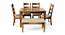Oakmont Sheesham Wood Accent 6 Seater Dining Set with TEAK FINISH (Teak Finish) by Urban Ladder - - 