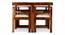 Kingston Sheesham Wood Accent 4 Seater Dining Table Set with NATURAL Teak (Natural Teak Finish) by Urban Ladder - - 