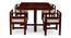 Kingston Sheesham Wood Accent 4 Seater Dining Table Set with (HONEY Finish) by Urban Ladder - - 