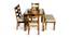 Oakmont Sheesham Wood Accent 6 Seater Dining Set with TEAK FINISH (Teak Finish) by Urban Ladder - - 
