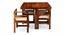 Kingston Sheesham Wood Accent 4 Seater Dining Table Set with NATURAL Teak (Natural Teak Finish) by Urban Ladder - - 