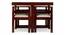 Kingston Sheesham Wood Accent 4 Seater Dining Table Set with (HONEY Finish) by Urban Ladder - - 