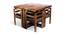 Kingston Sheesham Wood Accent 4 Seater Dining Table Set with TEAK (Teak Finish) by Urban Ladder - - 