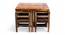Kingston Sheesham Wood Accent 4 Seater Dining Table Set with TEAK (Teak Finish) by Urban Ladder - - 