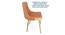 Oakmont Sheesham Wood Mid Century 4 Seater Dining Table Set with (Teak Finish) by Urban Ladder - - 