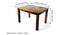 Oakmont Sheesham Wood Accent 6 Seater Dining Set with TEAK FINISH (Teak Finish) by Urban Ladder - Dimension - 987624