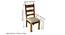Oakmont Sheesham Wood Accent 6 Seater Dining Set with TEAK FINISH (Teak Finish) by Urban Ladder - Dimension - 987634