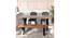 Rosslyn Sheesham Wood Mid Century 4 Seater Dining Table Set with TEAK (Teak Finish) by Urban Ladder - - 