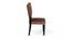 Newport Sheesham Wood Accent Set of 2 Dining Chairs in Taupe Brown Velvet Upholstery with EXTRA DARK MAHAGONY FINISH (Brown, Dark Mahogany Finish) by Urban Ladder - - 