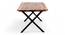Rosslyn Sheesham Wood Contemporary Dining Table in Teak finish (Teak Finish, Six Seater) by Urban Ladder - - 