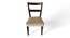 Newport Sheesham Wood Accent Set of 2 Dining Chairs in Beige Mossy Fabric Cushioning with DARK WALNUT FINISH (Beige, Dark Walnut Finish) by Urban Ladder - - 