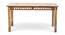 Oakmont Sheesham Wood Accent 6 Seater Dining Table Set with TEAK FINISH (Teak Finish) by Urban Ladder - - 