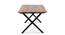 Rosslyn Sheesham Wood Mid Century 4 Seater Dining Table Set with TEAK (Teak Finish) by Urban Ladder - - 