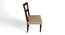 Newport Sheesham Wood Accent Set of 2 Dining Chairs in Beige Mossy Fabric Cushioning with DARK WALNUT FINISH (Beige, Dark Walnut Finish) by Urban Ladder - - 