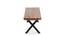 Rosslyn Sheesham Wood Mid Century 4 Seater Dining Table Set with TEAK (Teak Finish) by Urban Ladder - - 