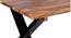 Rosslyn Sheesham Wood Contemporary Dining Table in Teak finish (Teak Finish, Six Seater) by Urban Ladder - - 