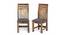 Oakmont Sheesham Wood Accent 6 Seater Dining Table Set with TEAK FINISH (Teak Finish) by Urban Ladder - - 