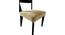 Newport Sheesham Wood Accent Set of 2 Dining Chairs in Beige Mossy Fabric Cushioning with DARK WALNUT FINISH (Beige, Dark Walnut Finish) by Urban Ladder - - 