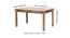 Oakmont Sheesham Wood Accent 6 Seater Dining Table Set with TEAK FINISH (Teak Finish) by Urban Ladder - Dimension - 987719