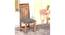 Columbus Sheesham Wood Accent Dining Chair in Anchor Grey Fabric Cushioning with TEAK FINISH (Teak Finish, Grey) by Urban Ladder - - 