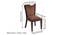 Newport Sheesham Wood Accent Set of 2 Dining Chairs in Taupe Brown Velvet Upholstery with PROVISIONAL TEAK FINISH (Brown, PROVINCIAL TEAK Finish) by Urban Ladder - Dimension - 987730