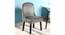 Rosslyn Sheesham Wood Accent Dining Chair in Iron Grey Velvet Upholstery with EXTRA DARK MAHAGONY FINISH (Grey, Dark Mahogany Finish) by Urban Ladder - - 