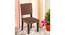 Newport Sheesham Wood Accent Dining Chair in Taupe Brown Velvet Upholstery with EXTRA DARK MAHAGONY FINISH (Brown, Dark Mahogany Finish) by Urban Ladder - - 